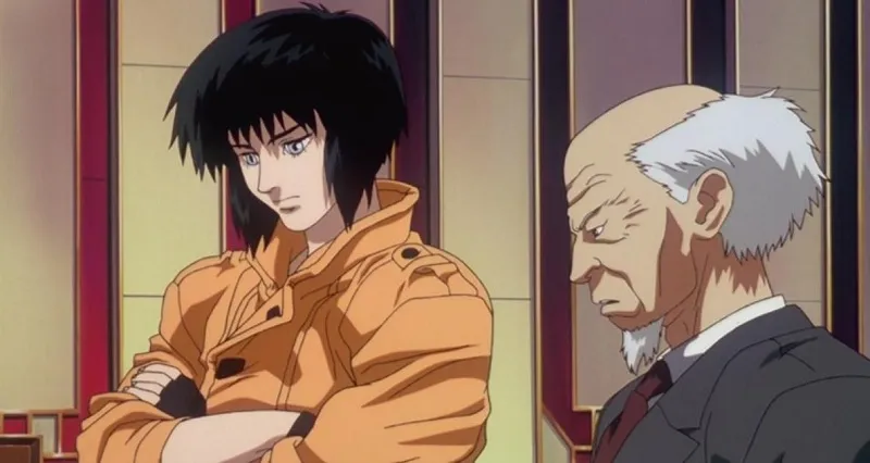 Major Kusanagi und Chief Aramaki